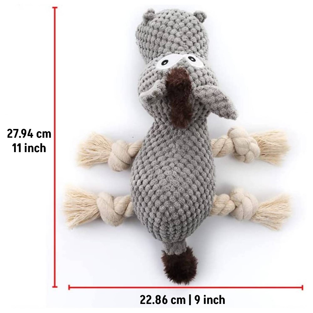 Squeaky Dog Chew Toy, Plush Donkey
